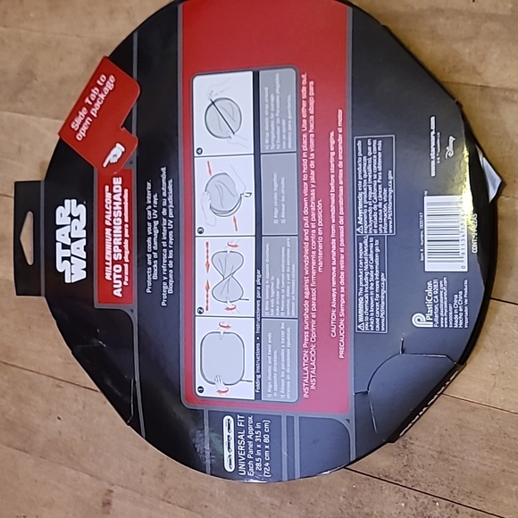 NIP Star Wars Auto Spring Shade Car Windshield Sun Shade Blocker - Picture 5 of 8